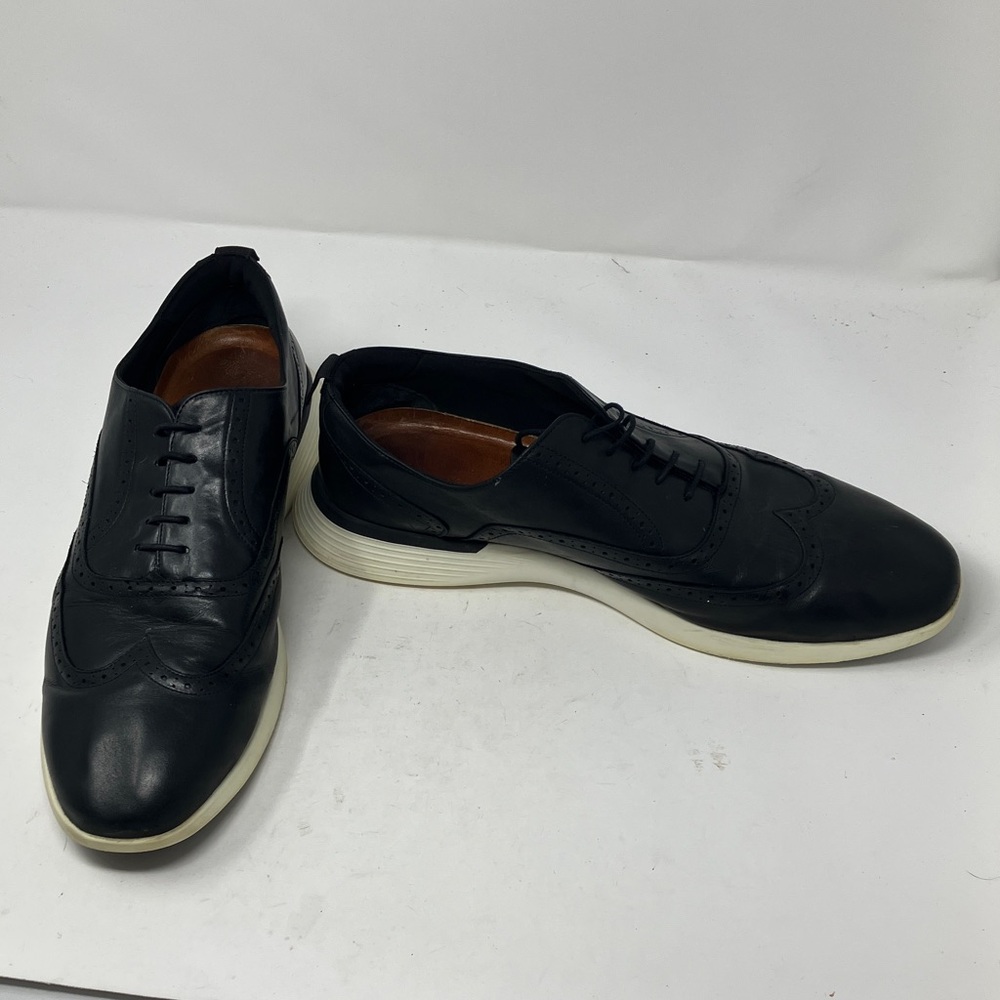 Wolf & Shepherd Crossover Longwing Black Leather Hybrid Sneakers Size US 15M